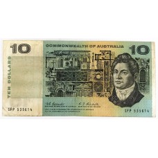 AUSTRALIA 1967 . TEN 10 DOLLARS BANKNOTE . COOMBS/RANDALL